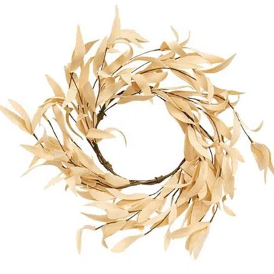 Homegifo *buttercup Herb Leaves Ring 6.5" In Black