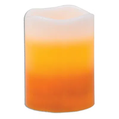 Homegifo Candy Corn Boc Pillar 4" In Orange