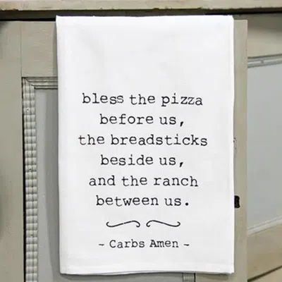 Homegifo *carbs Amen Dish Towel In Gray