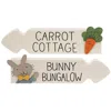 Homegifo *carrot Cottage/bunny Bungalow Arrow Sitter 2 Asstd.