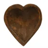 Homegifo Carved Wood Sweet Heart Dough Bowl