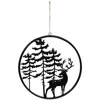 Homegifo Cast Iron Reindeer In The Woods Silhouette Hanger