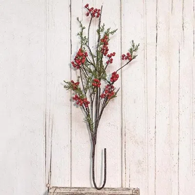 Homegifo Cedar & Berry Spray 32" In Red