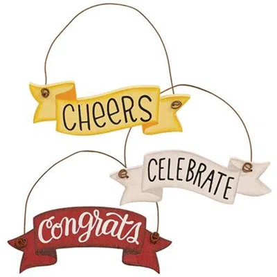 Homegifo Celebrate Bottle Tag 3 Asstd. In Multi