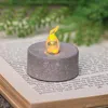Homegifo Cement Look Timer Tealight