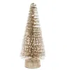 Homegifo Champaign White Glitter Tree 10"