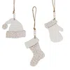 Homegifo Cheetah Print Winter Clothes Ornament 3 Asstd.