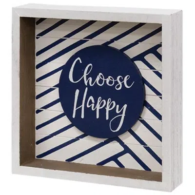 Homegifo *choose Happy Box Sign In Blue