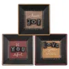 Homegifo *choose Joy Square Plate 3 Asstd.