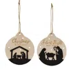 Homegifo Christmas Blessings Silhouette Bulb Ornament 2 Asstd.