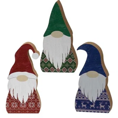 Homegifo Christmas Sweater Gnome Chunky Sitter 3 Asstd. In Multi