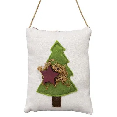 Homegifo *christmas Tree Pillow Ornament In Blue