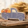 Homegifo *chunky Blue Pumpkin Truck Sitter