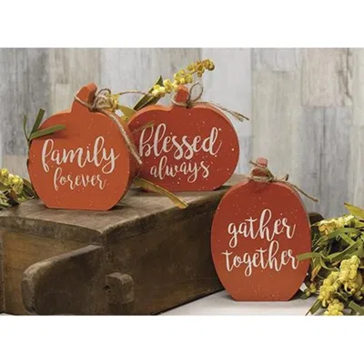Homegifo Chunky Reversible Pumpkin 3 Asstd. In Orange