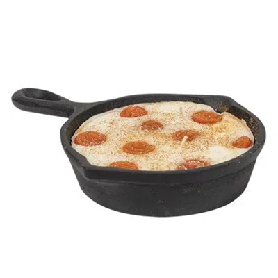 Homegifo Cinnamon Buns Cast Iron Skillet Candle In Black