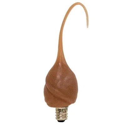 Homegifo Cinnamon Silicone Flame Cover W/replaceable Bulb In Brown