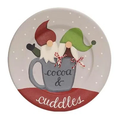 Homegifo Cocoa & Cuddles Gnome Duo Plate In Multi