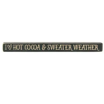 Homegifo Cocoa & Sweater Weather Engraved Block Knight's Green 18" In Black