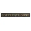 Homegifo ^^coffee House W/heart Cup Engraved Block 12"