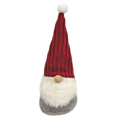 Homegifo Corduroy Hat Fluffy Beard Gnome Sitter In Multi