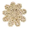Homegifo Corn Husk Flower Shape Candle Mat - 6"