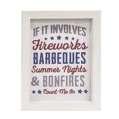 Homegifo Count Me In Framed Sign In White