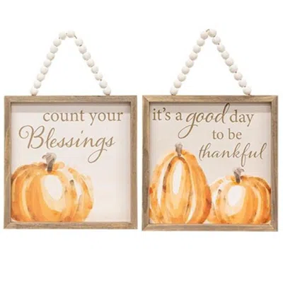 Homegifo *count Your Blessings Beaded Sign 2 Asstd. In Multi