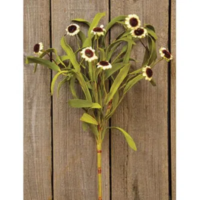 Homegifo Country Mix Daisy Bush - Ivory In Green