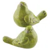 Homegifo Crackled Green Resin Bird 2 Asstd.
