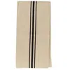 Homegifo Cream & Black Grain Sack Long Runner