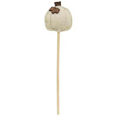 Homegifo Cream Pumpkin Felt Poke In Neutral