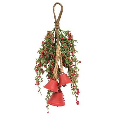 Homegifo Crimson Tidings Cedar Hanging Teardrop In Multi