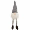 Homegifo *dangle Leg Grey Hat Santa Gnome