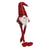 Homegifo Dangle Leg Red Sparkle Seam Gnome
