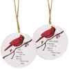 Homegifo Grandma/grandpa Round Cardinal Ornament 2 Asstd.