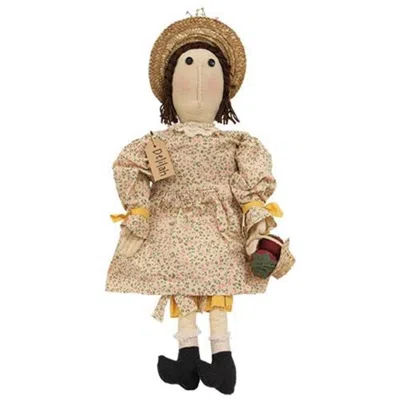 Homegifo *delilah Doll With Berry Basket In Blue