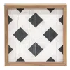 Homegifo Diagonal Plaid Wall Art 8"