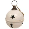 Homegifo Distressed Cream Metal Jingle Bell 7x9.5