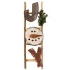 Homegifo Distressed Snowman Joy Ladder