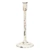 Homegifo Distressed White Candle Holder 11.75"