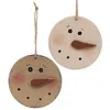 Homegifo Distressed Wooden Blushing Snowman Ornament 2 Asstd.