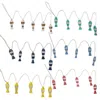 Homegifo Distressed Wooden Fish Garland 6 Asstd.