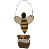 Homegifo Distressed Wooden Honey Bee Hanger