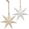 Homegifo Distressed Wooden Moravian Star Ornament 2 Asstd.