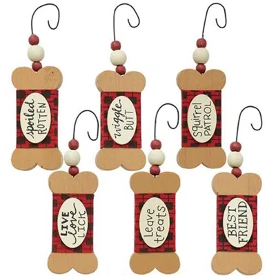 Homegifo Dog Treat Ornament 6 Asstd. In Multi