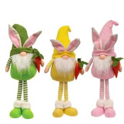 Homegifo *easter Bunny Standing Gnome 3 Asstd. In Multi