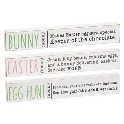 Homegifo Easter Definition Mini Stick 3 Asstd. In White