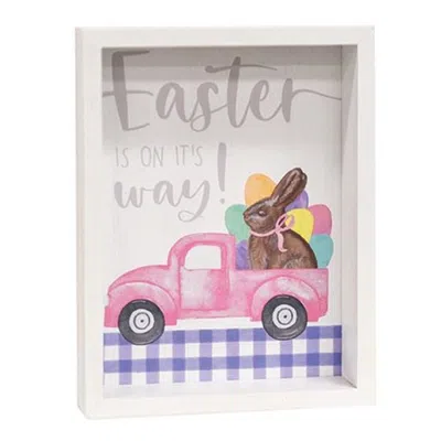 Homegifo *easter Is On It's Way Inset Box Sign In White