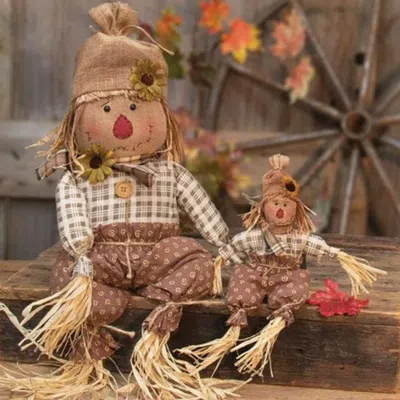 Homegifo Edgar Scarecrow Doll In Brown