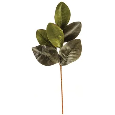 Homegifo *elegant Magnolia Leaves Pick 20" In Blue